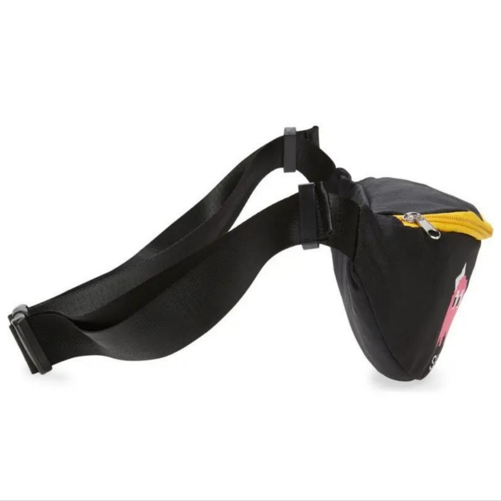 NWT Pac Man Video Game Black LGBTQ Adjustable Waist Bag - Picture 6 of 11